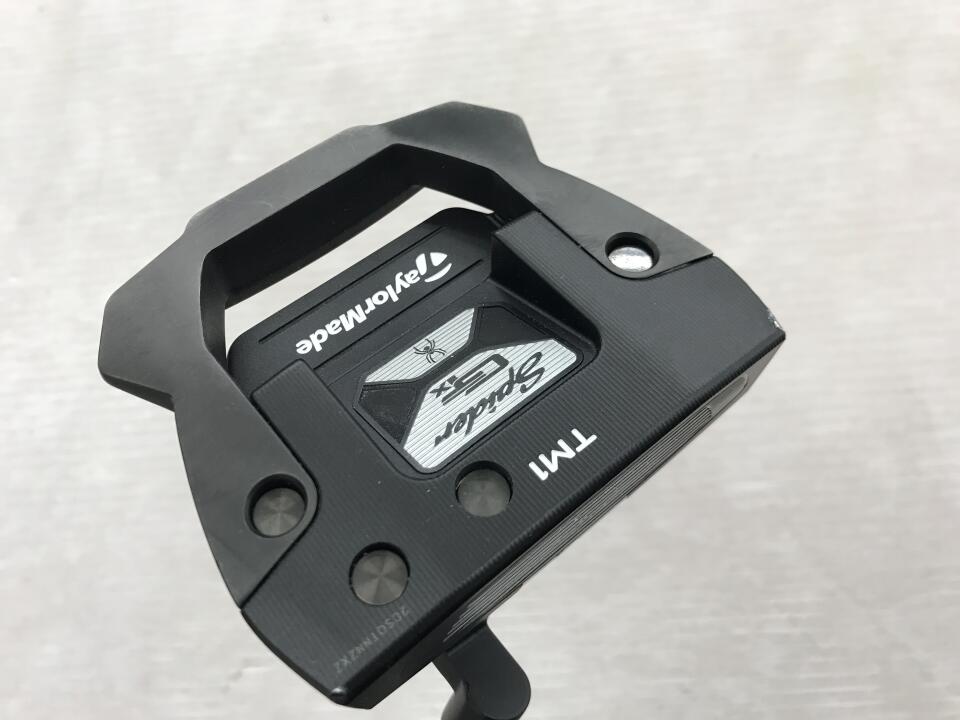 【中古】テーラーメイド Spider GTx BLACK TRUSS TM1 パター 34.0インチ ヘッドカバーあり オリジナルスチール Cランク 右利き用 Taylormade ゴルフクラブ ゴルフドゥ ゴルフ用品 GOLF DO 中古ゴルフクラ