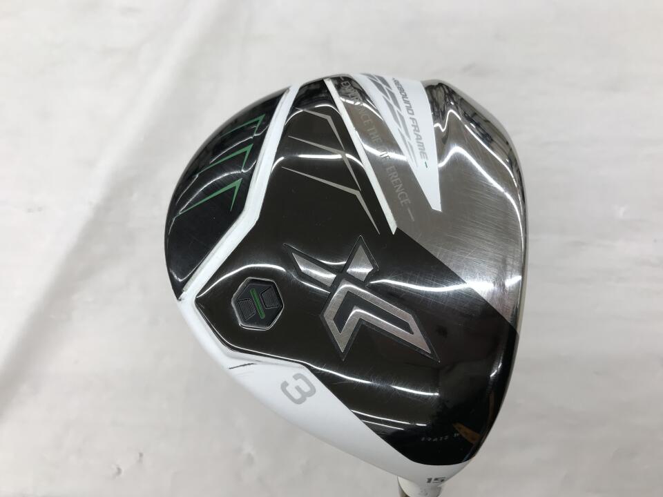 【中古】ダンロップ XXIO X-eks- 2022 ホワイト フェアウェイウッド 3W 15° SRフレックス 43.25インチ ヘッドカバーあり Miyazaki AX-2 ホワイト Cランク 右利き用 DUNLOP ゴルフクラブ ゼクシオエックス20