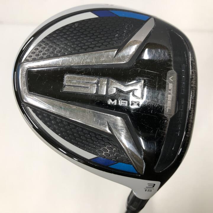 【中古】テーラーメイド SIM MAX フェアウェイウッド 3W 15° Sフレックス 43.0インチ ディアマナ ZF60 Dランク 右利き用 Taylormade ゴルフクラブ シムマックス ゴルフドゥ ゴルフ用品 GOLF DO 中古ゴル