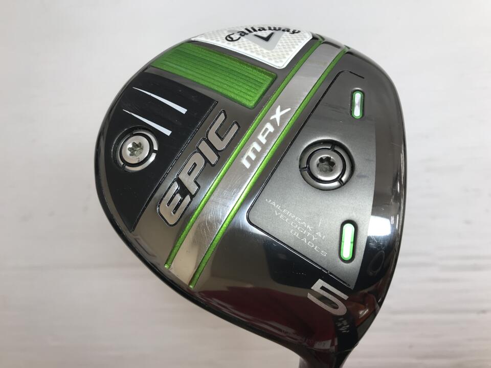 【中古】キャロウェイ EPIC MAX フェアウェイウッド 5W 18° SRフレックス 42.5インチ ヘッドカバーあり Diamana 40 for Callaway(EPIC MAX) Dランク 右利き用 Callaway ゴルフクラブ エピックマックス ゴルフ