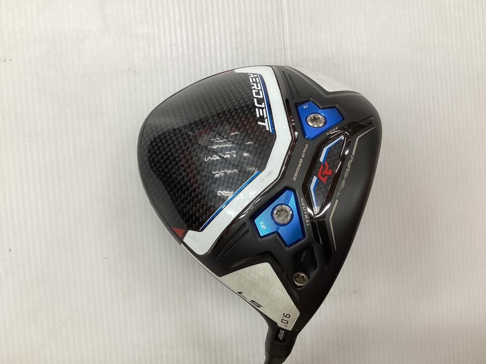 【中古】コブラ AEROJET LS ドライバー 9° Sフレックス 45.25インチ ヘッドカバーあり ツアーAD for Cobra(AEROJET) Cランク 右利き用 COBRA ゴルフクラブ エアロジェットLS ゴルフドゥ ゴルフ用品 GOLF DO