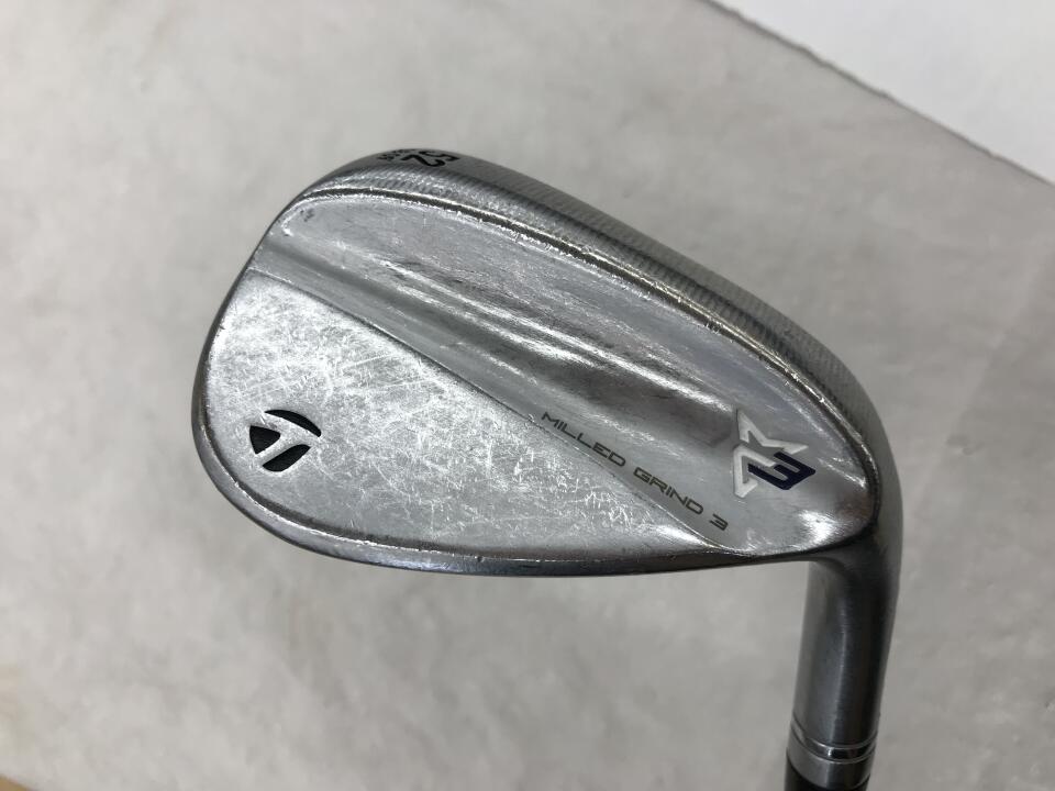 【中古】テーラーメイド MILLED GRIND 3 クローム ウェッジ 52° Sフレックス 35.5インチ KBS TOUR 90 リシャフト品 Dランク 右利き用 Taylormade ゴルフクラブ ミルドグラインド3 ゴルフドゥ ゴルフ用品 G