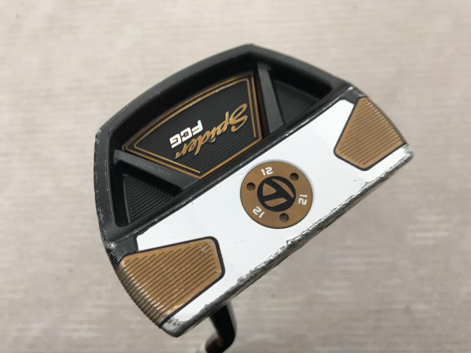 【中古】【訳あり】テーラーメイド Spider FCG BLACK/WHITE SINGLE BEND パター 34.0インチ オリジナルスチール Dランク 右利き用 Taylormade ゴルフクラブ ゴルフドゥ ゴルフ用品 GOLF DO 中古ゴルフクラブ