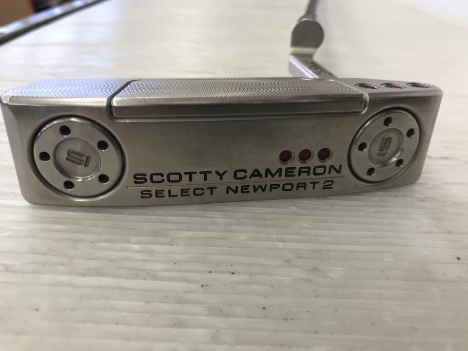 【中古】タイトリスト SC SELECT NEWPORT 2 2018 パター 34.0インチ ヘッドカバーあり オリジナルスチール Cランク 右利き用 Titleist ゴルフクラブ スコッティキャメロン セレクト ニューポート2 ゴル