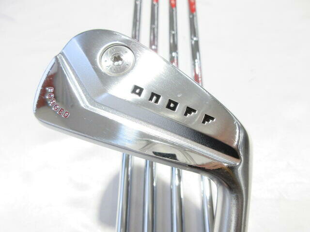 【中古】グローブライド ONOFF FORGED KURO 2022 アイアンセット 28° Xフレックス 37.5インチ NSプロ MODUS 3 SYSTEM 3 TOUR 125 リシャフト品 Cランク 右利き用 GLOBERIDE ゴルフクラブ オノフフォージド ゴル