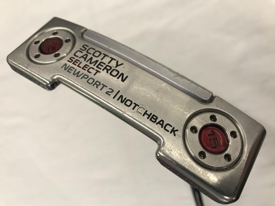 【中古】タイトリスト SC SELECT NEWPORT 2 NOTCHBACK 2016 パター 34.0インチ ヘッドカバーあり オリジナルスチール Dランク 右利き用 Titleist ゴルフクラブ スコッティキャメロン セレクト ニューポー｜ゴルフ ドゥ 中古クラブ店
