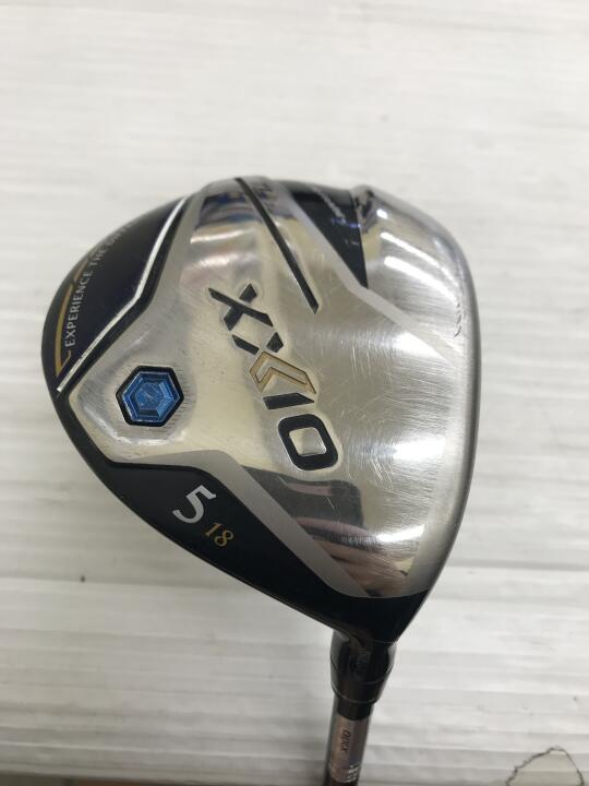 【中古】ダンロップ XXIO 12 ネイビー フェアウェイウッド 5W 18° Sフレックス 42.5インチ ヘッドカバーあり MP1200 ネイビー Dランク 右利き用 DUNLOP ゴルフクラブ ゼクシオ12 ゴルフドゥ ゴルフ用