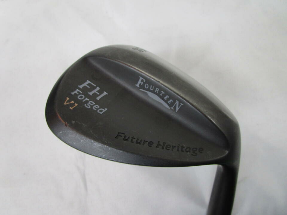 【中古】フォーティーン FH Forged V1 マットブラック ウェッジ 58° Sフレックス 34.75インチ ◆リシャフト◆KBS WEDGE 120 リシャフト品 Cランク 右利き用 FOURTEEN ゴルフクラブ ゴルフドゥ ゴルフ用