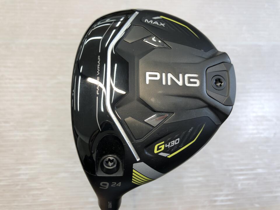 【中古】ピン G430 MAX フェアウェイウッド 9W 24° Rフレックス 41.5インチ ヘッドカバーあり ALTA J CB BLACK Cランク 左利き用 PING ゴルフクラブ G430マックス ゴルフドゥ ゴルフ用品 GOLF DO 中古ゴル