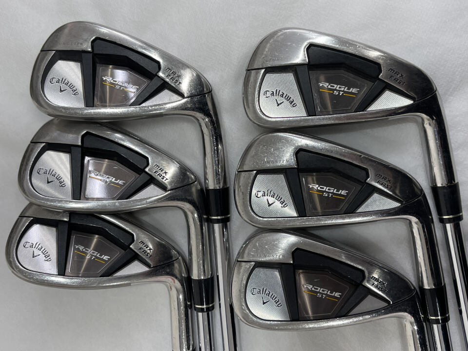 【中古】キャロウェイ ROGUE ST MAX FAST アイアンセット 24° Sフレックス 37.625インチ NSプロ Zelos 7 Dランク 右利き用 Callaway ゴルフクラブ ローグSTマックスファスト ゴルフドゥ ゴルフ用品 GOLF DO