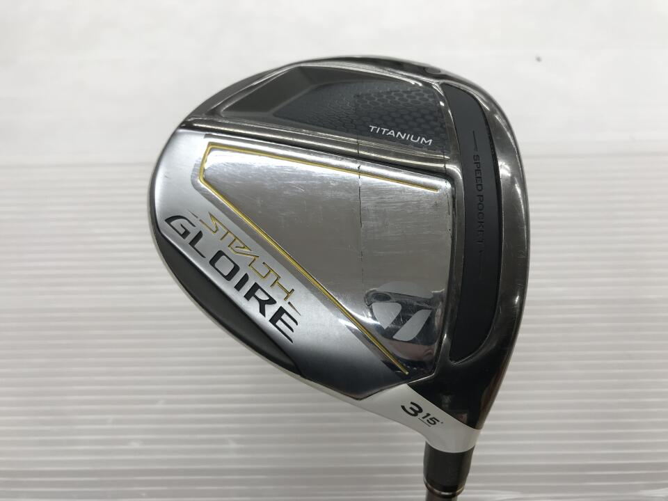 【中古】テーラーメイド STEALTH GLOIRE フェアウェイウッド 3W 15° Rフレックス 43.5インチ ヘッドカバーあり SPEEDER NX for TM Cランク 右利き用 Taylormade ゴルフクラブ ステルスグローレ ゴルフドゥ