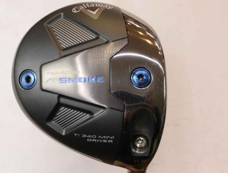 【中古】キャロウェイ PARADYM Ai SMOKE 340 MINI ドライバー 11.5° Xフレックス 43.5インチ ヘッドカバーあり 24VENTUSBLUE　6 リシャフト品 Cランク 右利き用 Callaway ゴルフクラブ パラダイムAiスモーク34