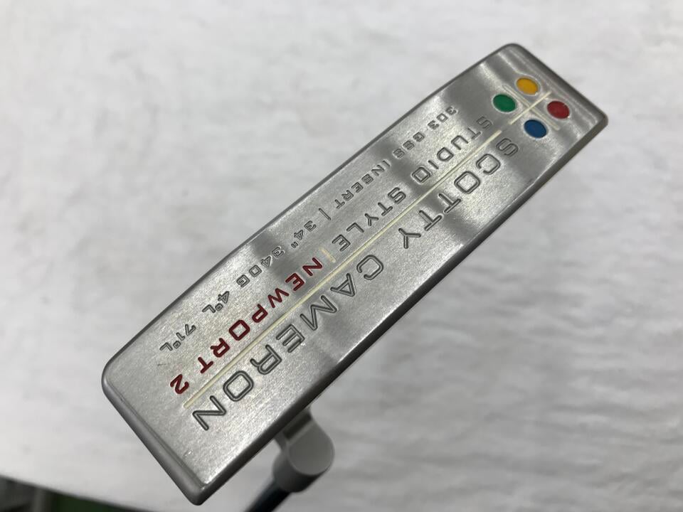 【中古】タイトリスト SC スタジオスタイル ニューポート2 パター 34.0インチ ヘッドカバーあり オリジナルスチール Bランク 右利き用 Titleist ゴルフクラブ ゴルフドゥ ゴルフ用品 GOLF DO 中古