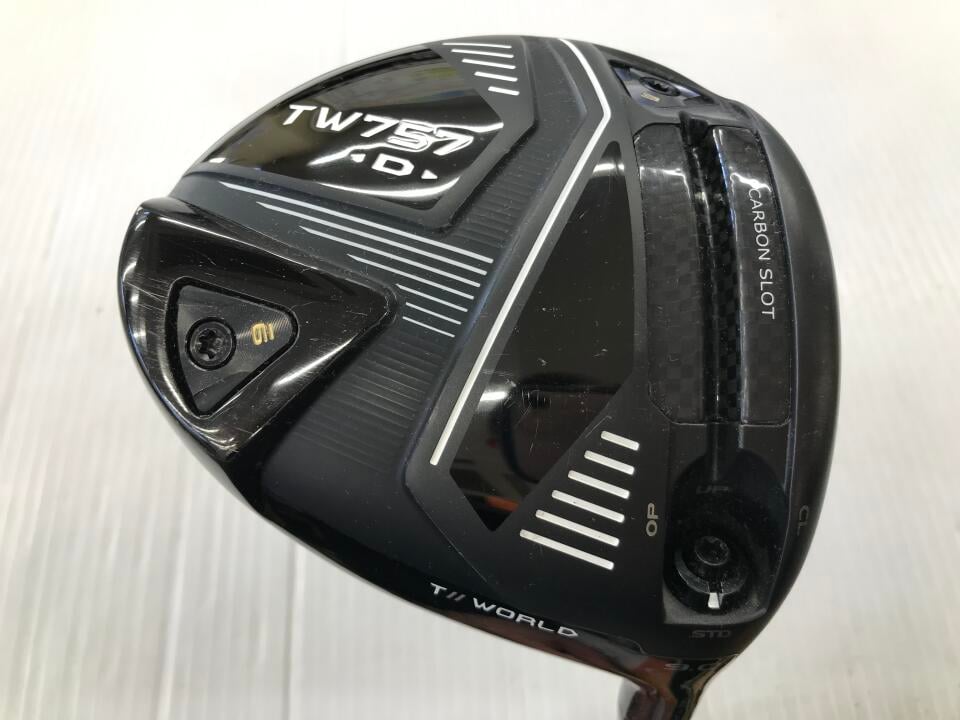 【中古】ホンマゴルフ TOUR WORLD TW757 D ドライバー 9° Sフレックス 45.5インチ ヘッドカバーあり VIZARD for TW757 50 リシャフト品 Cランク 右利き用 ゴルフクラブ ツアーワールド ゴルフドゥ ゴルフ