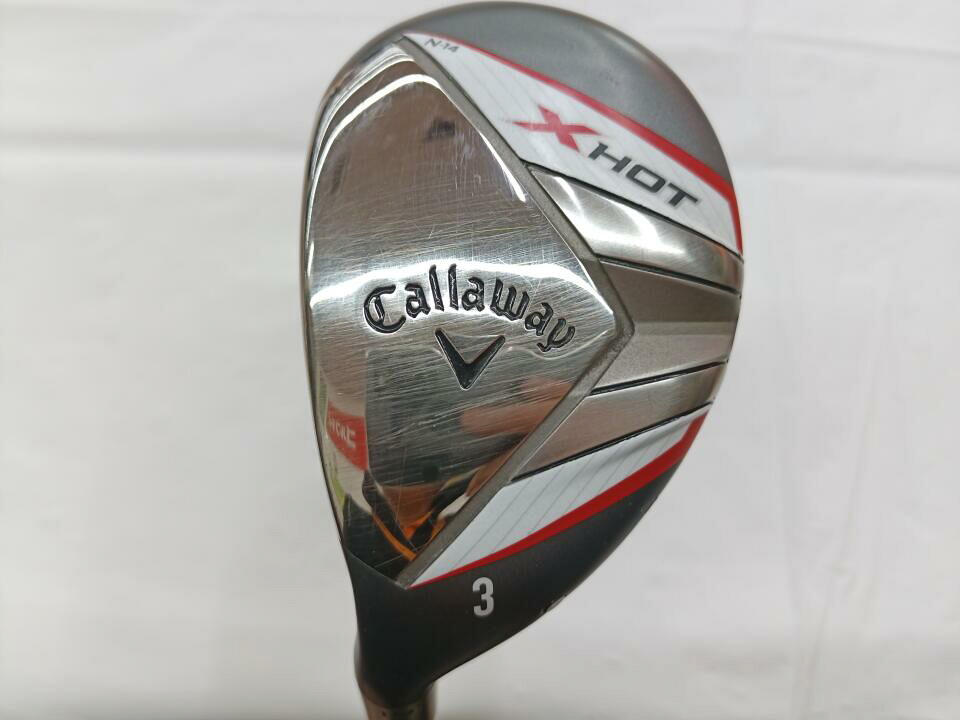 【中古】キャロウェイ X HOT N14 US ユーティリティ 19° Rフレックス 41.0インチ オリジナルカーボン Cランク 左利き用 Callaway ゴルフクラブ エックスホットN14 ゴルフドゥ ゴルフ用品 GOLF DO 中古