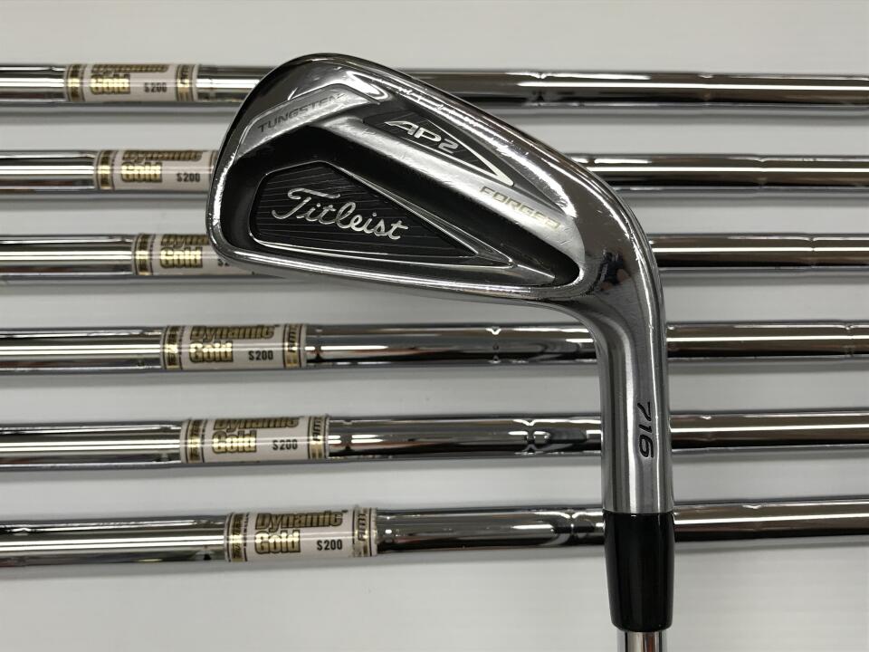 【中古】タイトリスト AP 2 716 アイアンセット S200フレックス 38.25インチ ダイナミックゴールド AMT Cランク 右利き用 Titleist ゴルフクラブ ゴルフドゥ ゴルフ用品 GOLF DO 中古ゴルフクラブ