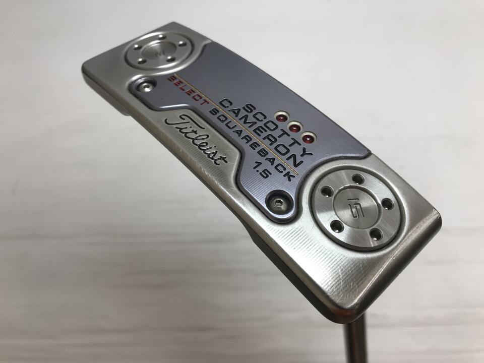【中古】【訳あり】タイトリスト SC SELECT SQUAREBACK 1.5 2018 パター 34.0インチ オリジナルスチール Dランク 右利き用 Titleist ゴルフクラブ スコッティキャメロン セレクト スクエアバック ゴルフ
