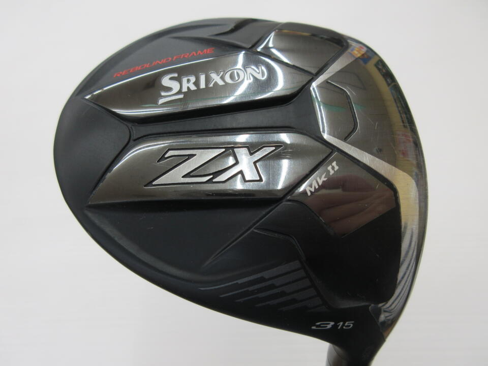 【中古】ダンロップ SRIXON ZX Mk2 フェアウェイウッド 3W 15° Sフレックス 43.5インチ ヘッドカバーあり Diamana ZX-2 60 Cランク 右利き用 DUNLOP ゴルフクラブ スリクソンZX MX2 ゴルフドゥ ゴルフ用品 G
