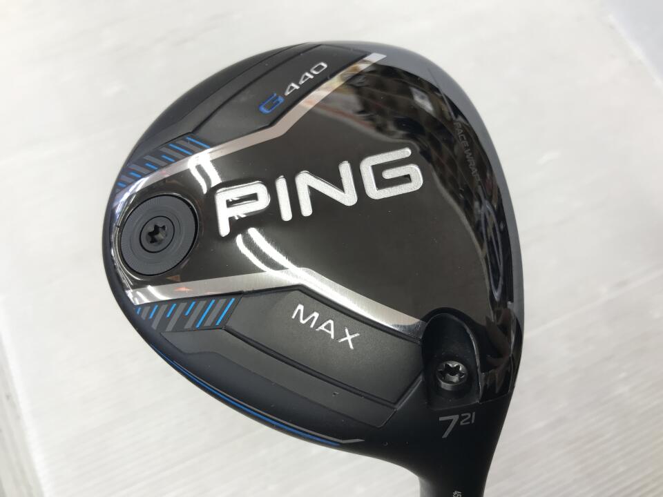 【中古】ピン G440 MAX フェアウェイウッド 7W 21° Sフレックス 41.75インチ ヘッドカバーあり SPEEDER　FW　65 リシャフト品 Bランク 右利き用 PING ゴルフクラブ G440マックス ゴルフドゥ ゴルフ用品
