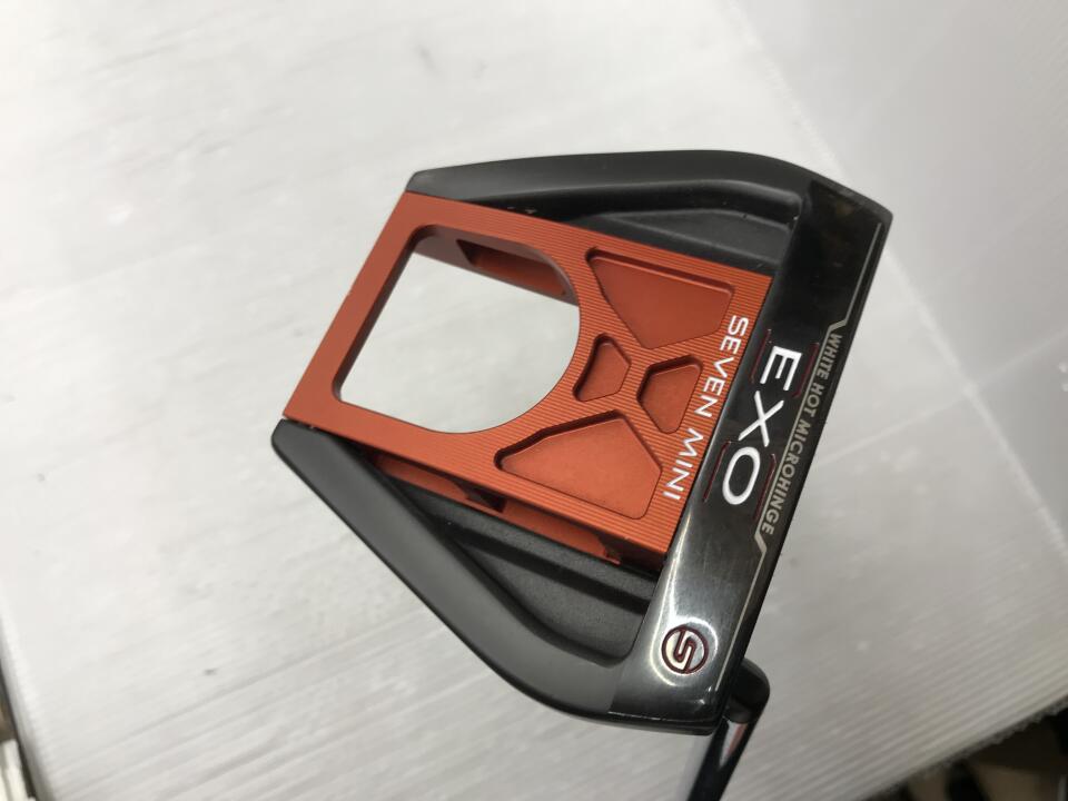 【中古】オデッセイ EXO SEVEN MINI S 2019 パター 33.5インチ ヘッドカバーあり オリジナルスチール Cランク 右利き用 ODYSSEY ゴルフクラブ ゴルフドゥ ゴルフ用品 GOLF DO 中古ゴルフクラブ
