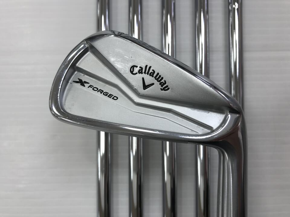 【中古】キャロウェイ X FORGED 2024 アイアンセット R300フレックス 37.75インチ ダイナミックゴールド 120 リシャフト品 Cランク 右利き用 Callaway ゴルフクラブ エックスフォージド2024 ゴルフドゥ