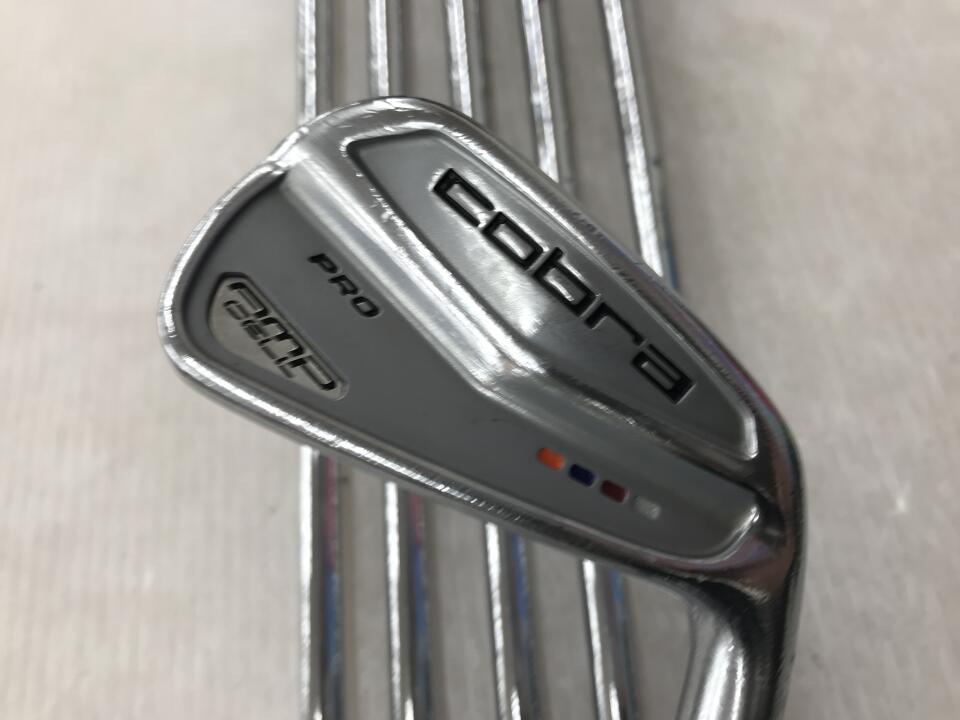 【中古】コブラ AMP CELL PRO アイアンセット Sフレックス 38.0インチ NSプロ MODUS 3 TOUR 120 リシャフト品 Cランク 右利き用 COBRA ゴルフクラブ ゴルフドゥ ゴルフ用品 GOLF DO 中古ゴルフクラブ