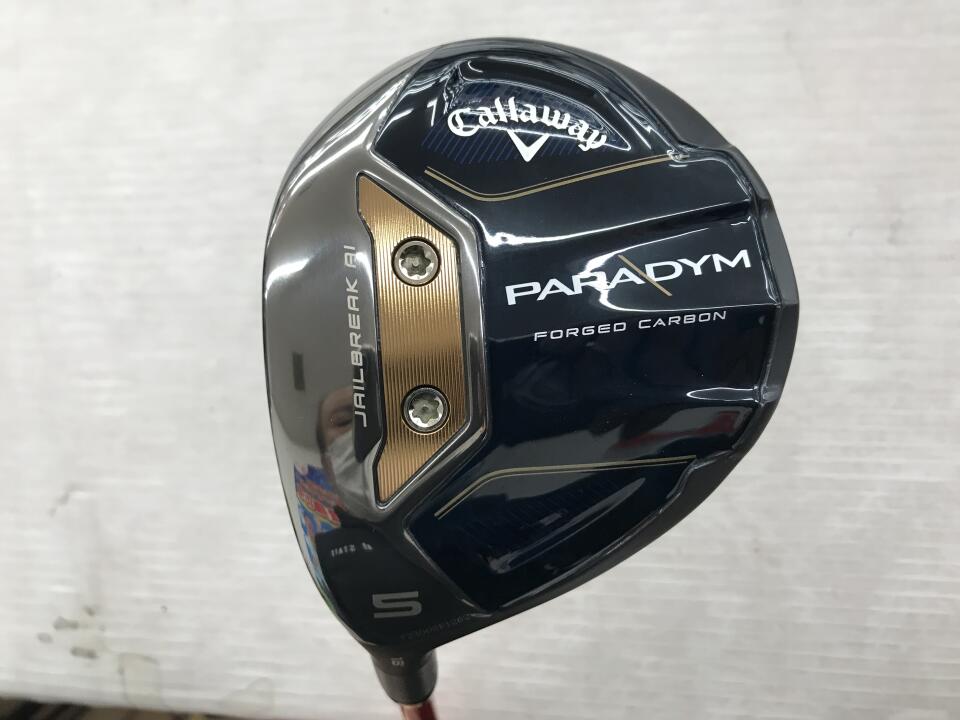 【中古】キャロウェイ PARADYM フェアウェイウッド 5W 18° Sフレックス 42.5インチ ヘッドカバーあり ツアーAD DJ-6 リシャフト品 Cランク 左利き用 Callaway ゴルフクラブ パラダイム ゴルフドゥ ゴ
