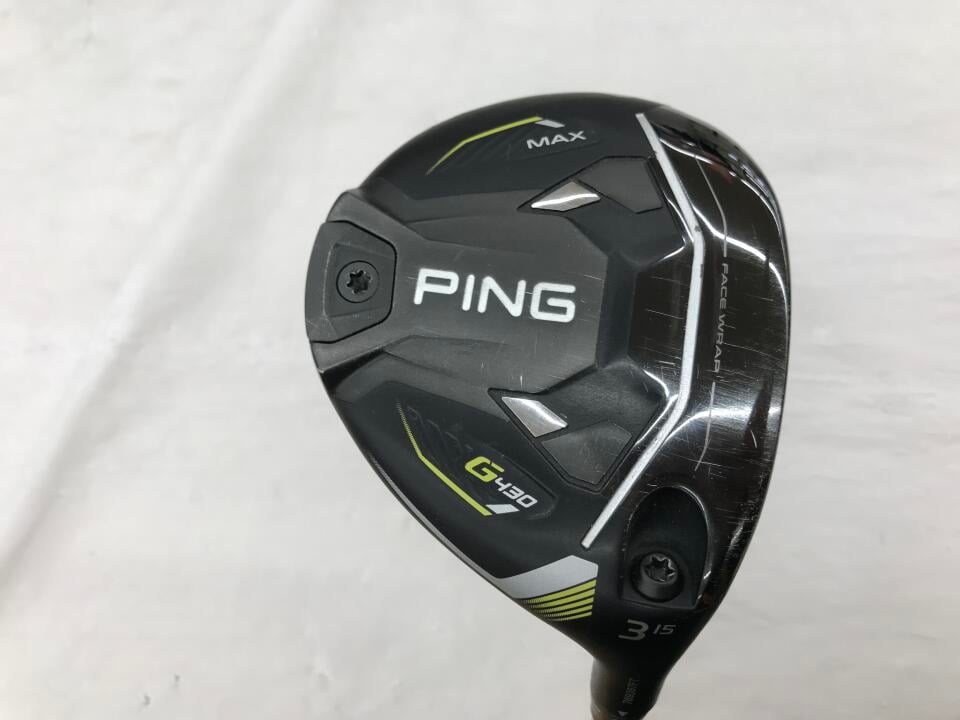 【中古】ピン G430 MAX フェアウェイウッド 3W 15° Sフレックス 43.25インチ ヘッドカバーあり ツアーAD DI-6 リシャフト品 Bランク 右利き用 PING ゴルフクラブ G430マックス ゴルフドゥ ゴルフ用品 G