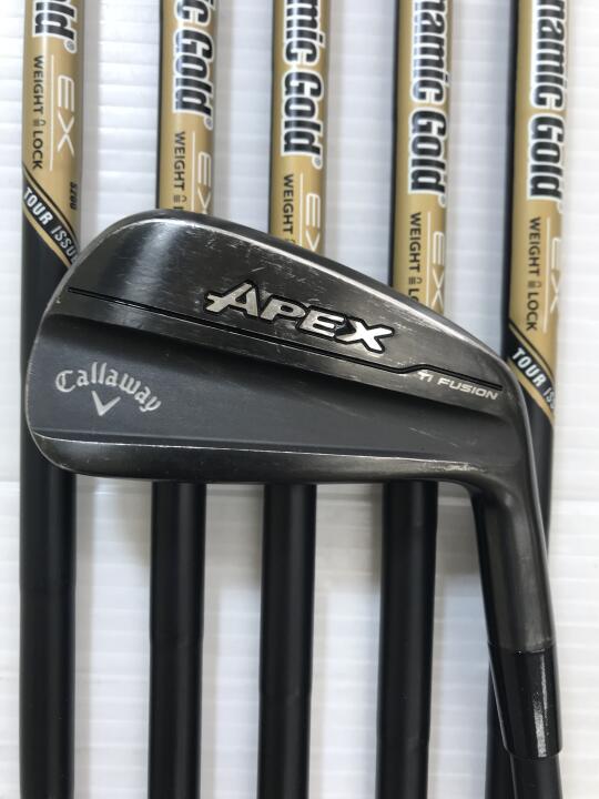 【中古】キャロウェイ APEX Ti FUSION アイアンセット S200フレックス 37.75インチ ダイナミックゴールド　EX　ツアーイシュー リシャフト品 Dランク 右利き用 Callaway ゴルフクラブ エイペックスTi｜ゴルフ ドゥ 中古クラブ店 92,818円