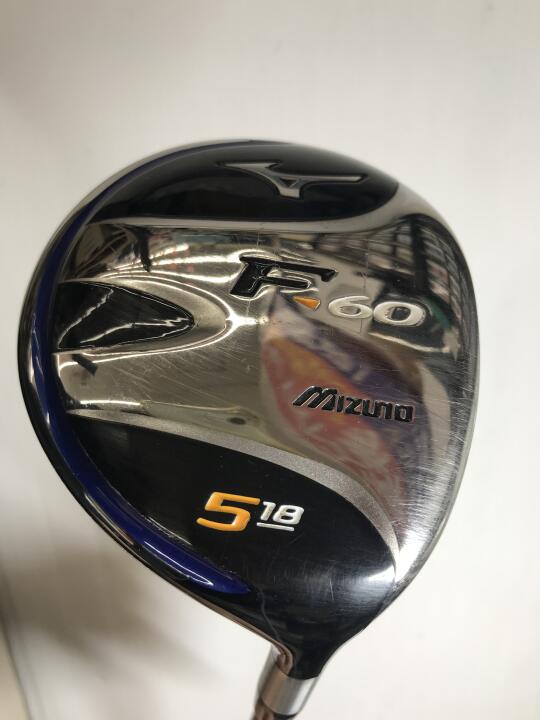 【中古】ミズノ F-60 フェアウェイウッド 5W 18° SRフレックス 42.25インチ エクサー MF-1 Cランク 右利き用 MIZUNO ゴルフクラブ ゴルフドゥ ゴルフ用品 GOLF DO 中古ゴルフクラブ