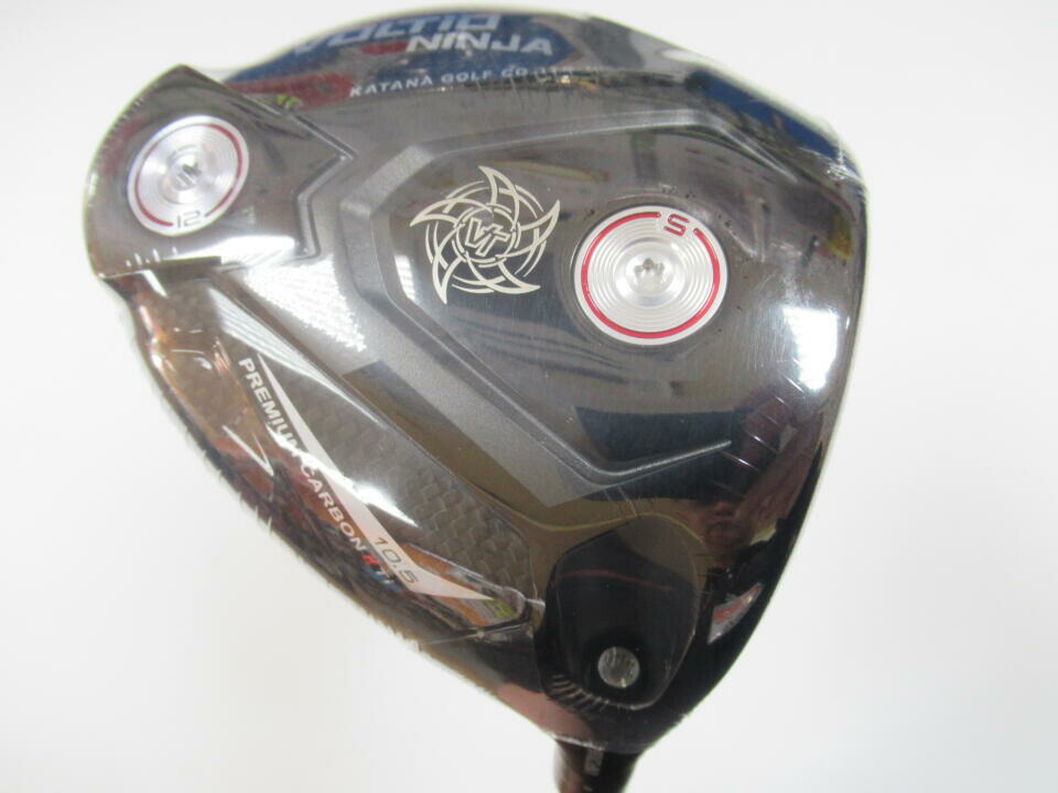 【中古】カタナゴルフ VOLTIO NINJA PREMIUM CARBON 2 Ti ドライバー 10.5° Rフレックス 46.0インチ ヘッドカバーあり ツアーAD VG-02 Sランク 右利き用 KATANA ゴルフクラブ ゴルフドゥ ゴルフ用品 GOLF DO 中