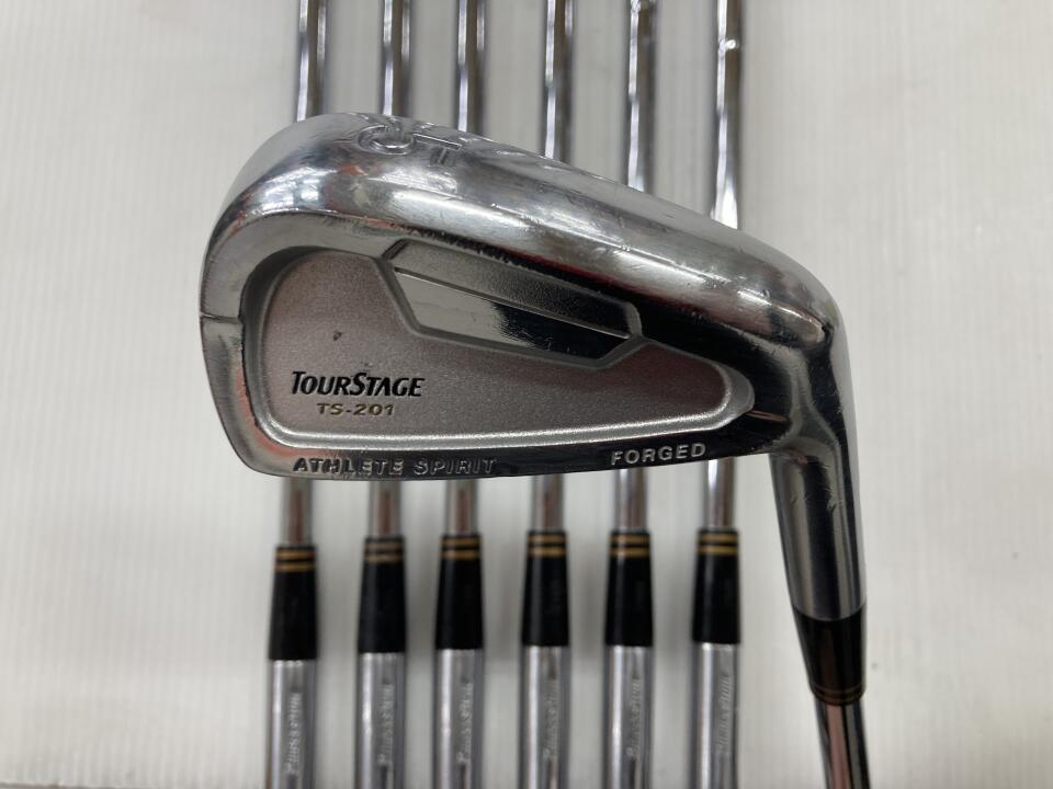 【中古】ブリヂストン ツアーステージ TS-201 アイアンセット Sフレックス 37.75インチ NSプロ950GH Dランク 右利き用 BRIDGESTONE ゴルフクラブ ゴルフドゥ ゴルフ用品 GOLF DO 中古ゴルフクラブ