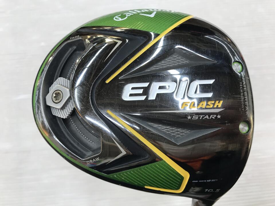 【中古】キャロウェイ EPIC FLASH STAR ドライバー 10.5° Rフレックス 45.5インチ ヘッドカバーあり Speeder EVOLUTION for CW Dランク 右利き用 Callaway ゴルフクラブ エピックフラッシュスター ゴルフドゥ