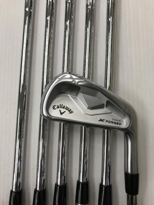 【中古】キャロウェイ X FORGED MAX アイアンセット 25° Sフレックス 38.0インチ NS950NEO リシャフト品 Cランク 右利き用 Callaway ゴルフクラブ エックスフォージドマックス ゴルフドゥ ゴルフ用品 G