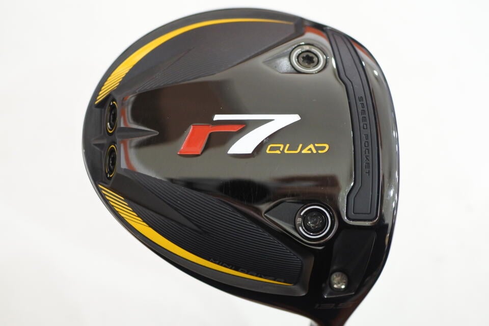 【中古】テーラーメイド r7 QUAD MINI DRIVER ドライバー 13.5° Sフレックス 43.75インチ ヘッドカバーあり Diamana SILVER TM55(r7 QUAD) Cランク 右利き用 Taylormade ゴルフクラブ アールセブンクアッドミニ