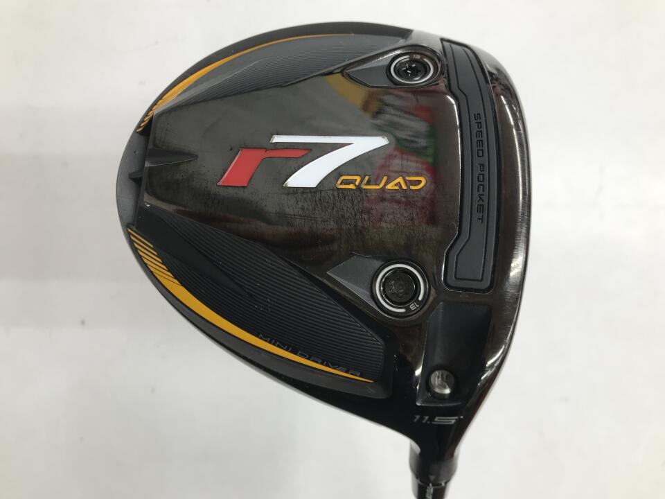【中古】テーラーメイド r7 QUAD MINI DRIVER ドライバー 11.5° Sフレックス 43.75インチ ヘッドカバーあり Diamana SILVER TM55(r7 QUAD) Dランク 右利き用 Taylormade ゴルフクラブ アールセブンクアッドミニ