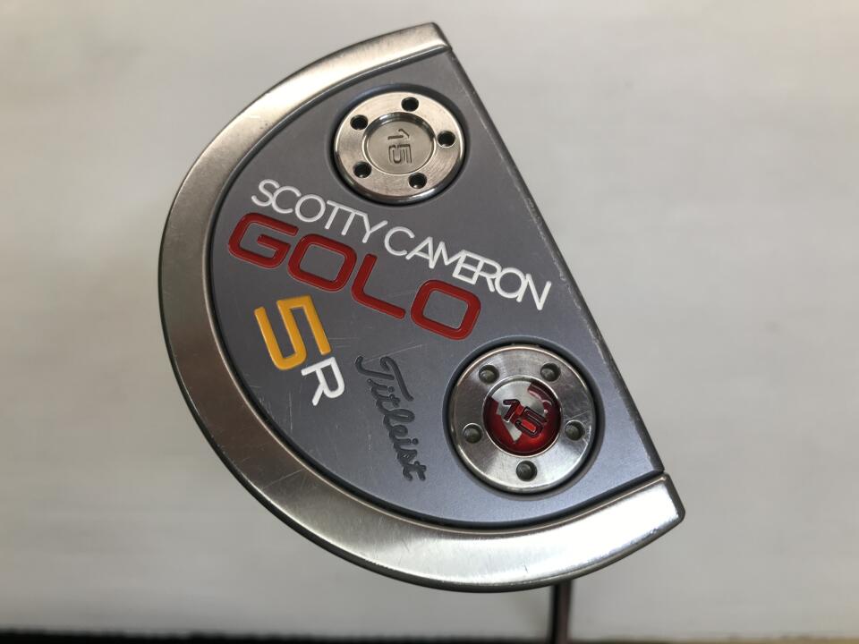 【中古】【訳あり】タイトリスト SC GOLO 5R 2015 パター 34.0インチ ヘッドカバーあり オリジナルスチール Dランク 右利き用 Titleist ゴルフクラブ スコッティキャメロン ゴーロー ゴルフドゥ ゴ|ゴルフ ドゥ 中古クラブ店