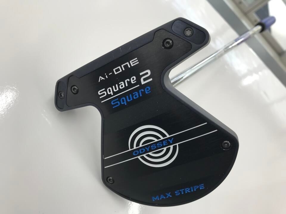 【中古】オデッセイ Ai-ONE Square 2 Square MAX STRIPE パター 34.0インチ オリジナルスチール Cランク 右利き用 ODYSSEY ゴルフクラブ ゴルフドゥ ゴルフ用品 GOLF DO 中古ゴルフクラブ