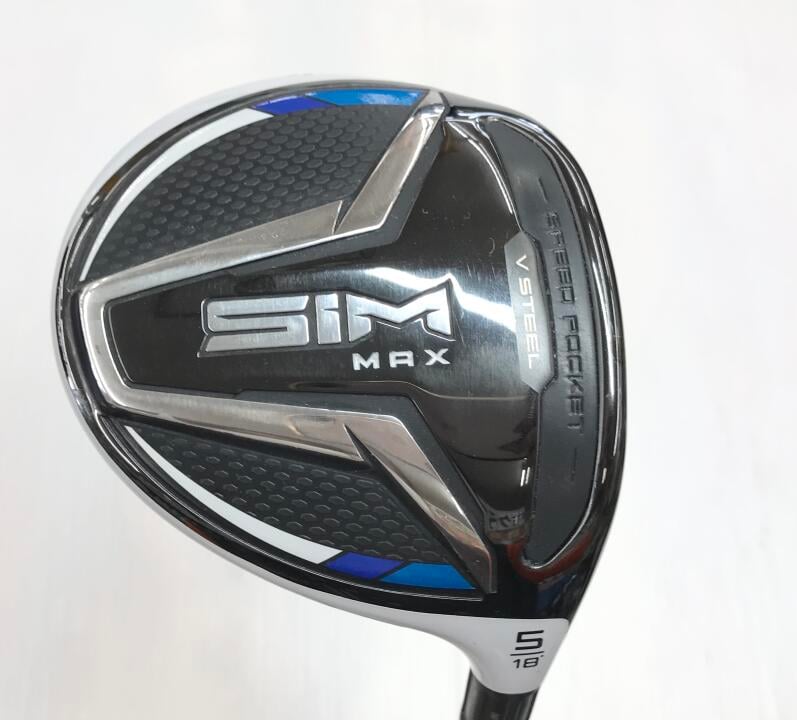 【中古】テーラーメイド SIM MAX フェアウェイウッド 5W 18° Rフレックス 42.25インチ ヘッドカバーあり TENSEI BLUE TM50 Cランク 右利き用 Taylormade ゴルフクラブ シムマックス ゴルフドゥ ゴルフ用|ゴルフ ドゥ 中古クラブ店