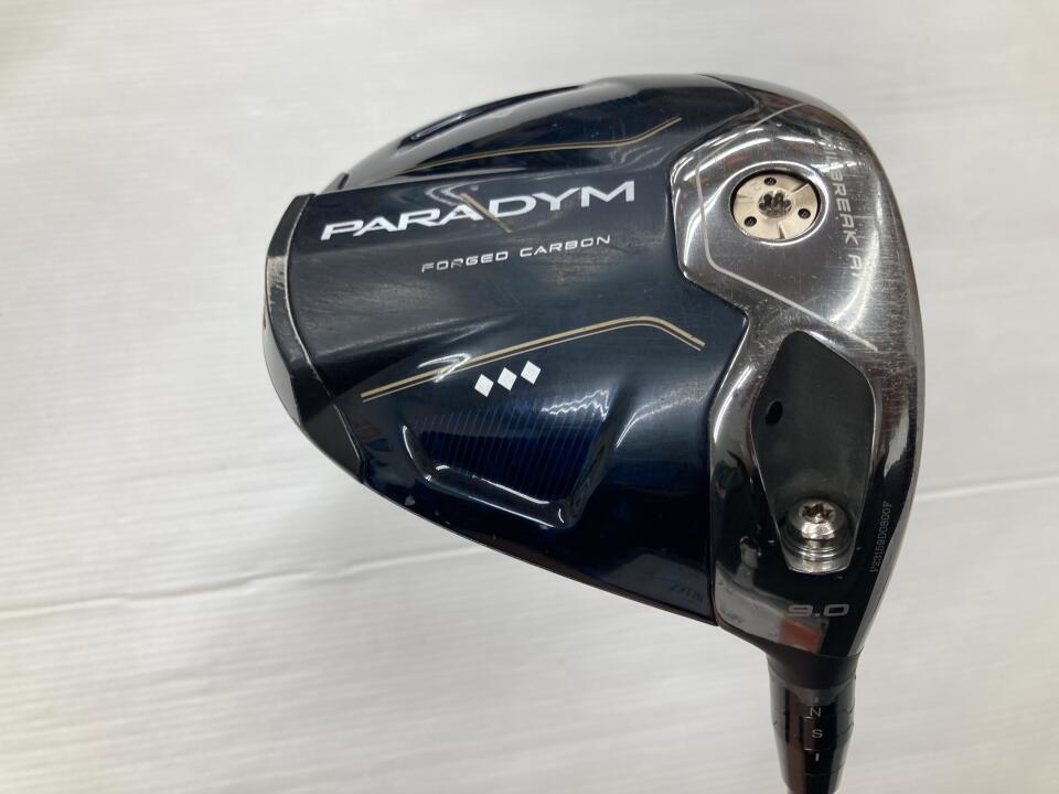 【中古】キャロウェイ PARADYM ◆◆◆ ドライバー 9° Sフレックス 45.5インチ ヘッドカバーあり Speeder569 EVOLUSION 4 リシャフト品 Dランク 右利き用 Callaway ゴルフクラブ パラダイム トリプルダイ