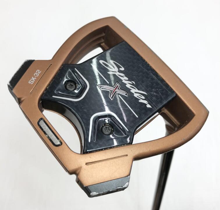 【中古】テーラーメイド Spider X COPPER/WHITE SMALL SLANT パター 34.0インチ オリジナルスチール Dランク 右利き用 Taylormade ゴルフクラブ ゴルフドゥ ゴルフ用品 GOLF DO 中古ゴルフクラブ