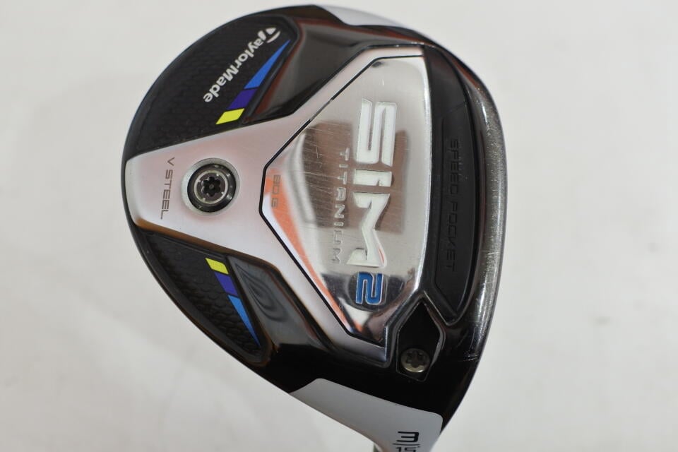 【中古】テーラーメイド SIM2 フェアウェイウッド 3W 15° Sフレックス 42.75インチ RAVER ASSAULTATTACK NICKEL BORON40 リシャフト品 Cランク 右利き用 Taylormade ゴルフクラブ シム2 ゴルフドゥ ゴルフ用品