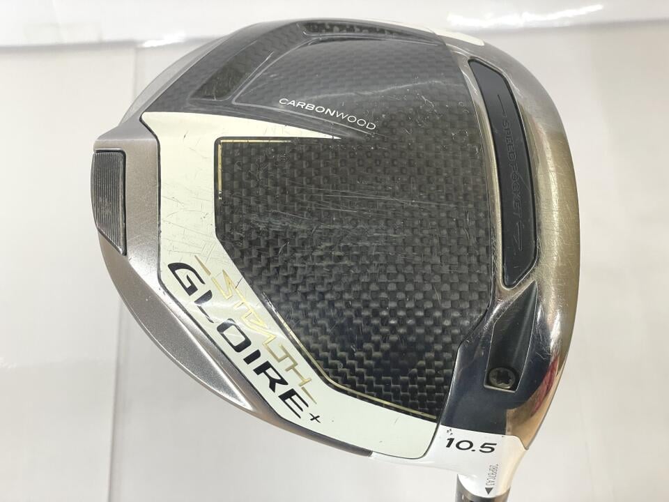 【中古】テーラーメイド STEALTH GLOIRE+ ドライバー 10.5° Rフレックス 45.25インチ Speeder　569EVOLUTION　? リシャフト品 Cランク 右利き用 Taylormade ゴルフクラブ ステルスグローレプラス ゴルフド