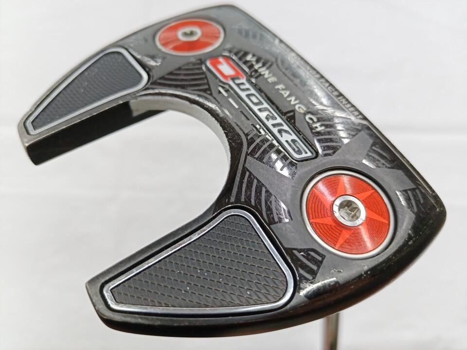 【中古】オデッセイ O-WORKS V-LINE FANG CH パター 35.0インチ オリジナルスチール Cランク 右利き用 ODYSSEY ゴルフクラブ ゴルフドゥ ゴルフ用品 GOLF DO 中古ゴルフクラブ