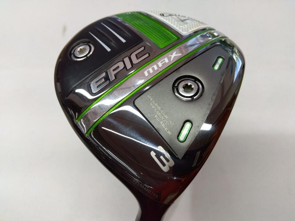 【中古】キャロウェイ EPIC MAX フェアウェイウッド 3W 15° SRフレックス 43.0インチ ヘッドカバーあり Diamana 40 for Callaway(EPIC MAX) Cランク 右利き用 Callaway ゴルフクラブ エピックマックス ゴルフ
