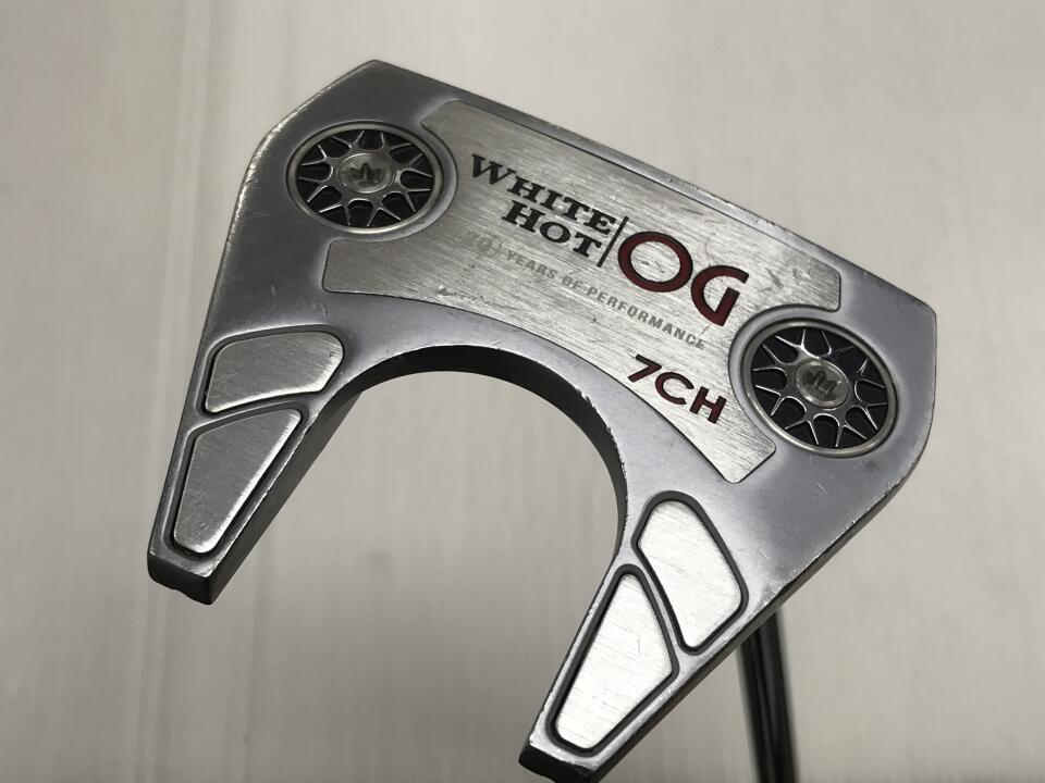 【中古】オデッセイ ホワイト ホット OG #7 CH パター 34.0インチ ヘッドカバーあり オリジナルスチール Dランク 右利き用 ODYSSEY ゴルフクラブ ゴルフドゥ ゴルフ用品 GOLF DO 中古ゴルフクラブ