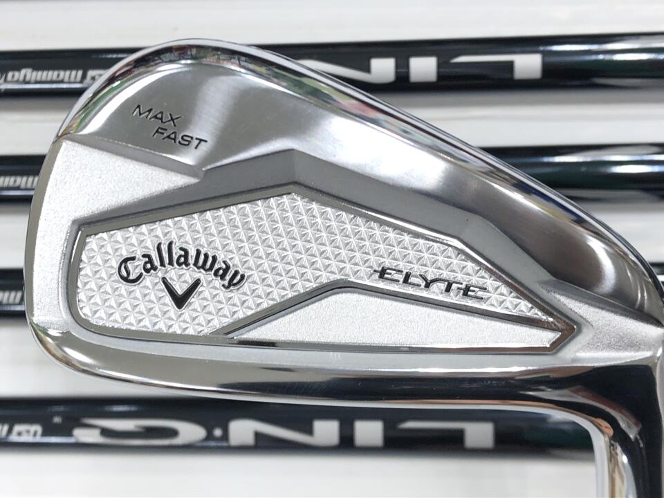 【中古】キャロウェイ ELYTE MAX FAST アイアンセット 25° Rフレックス 37.5インチ LIN-Q GREEN 40 for Callaway Bランク 右利き用 Callaway ゴルフクラブ エリートマックスファスト ゴルフドゥ ゴルフ用品 GO