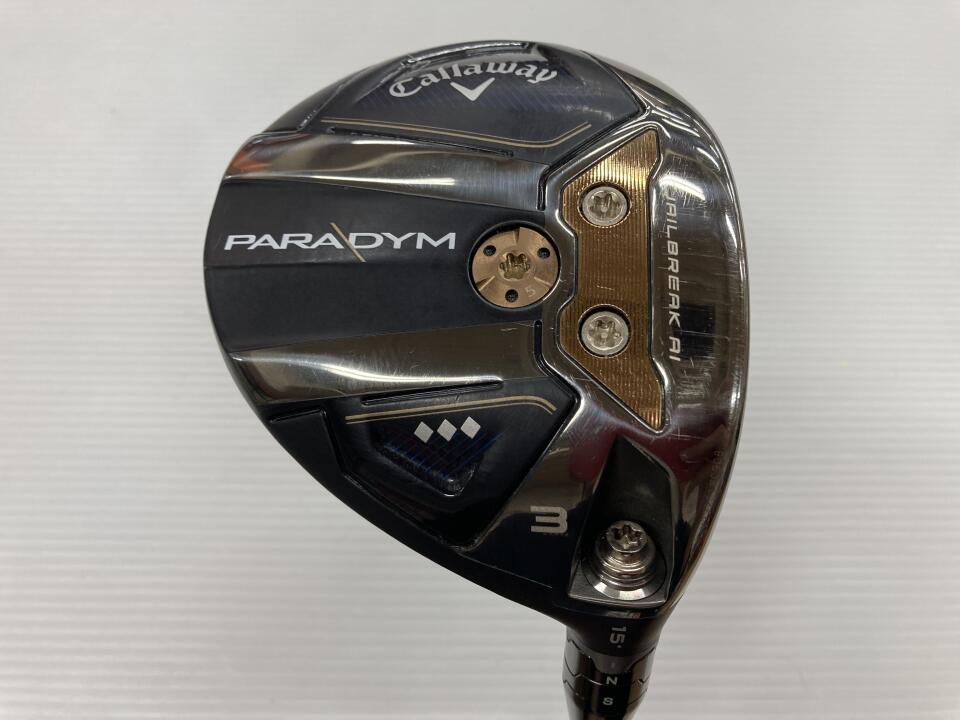 【中古】キャロウェイ PARADYM ◆◆◆ フェアウェイウッド 3W 15° Sフレックス 43.0インチ ヘッドカバーあり TENSEI 50 for callaway リシャフト品 Dランク 右利き用 Callaway ゴルフクラブ パラダイム ト