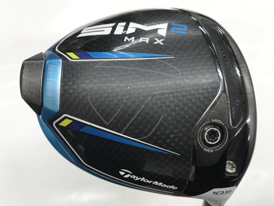 【中古】テーラーメイド SIM2 MAX ドライバー 10.5° Sフレックス 45.5インチ ヘッドカバーあり ﾂｱｰAD TP-6 リシャフト品 Cランク 右利き用 Taylormade ゴルフクラブ シム2マックス ゴルフドゥ ゴル