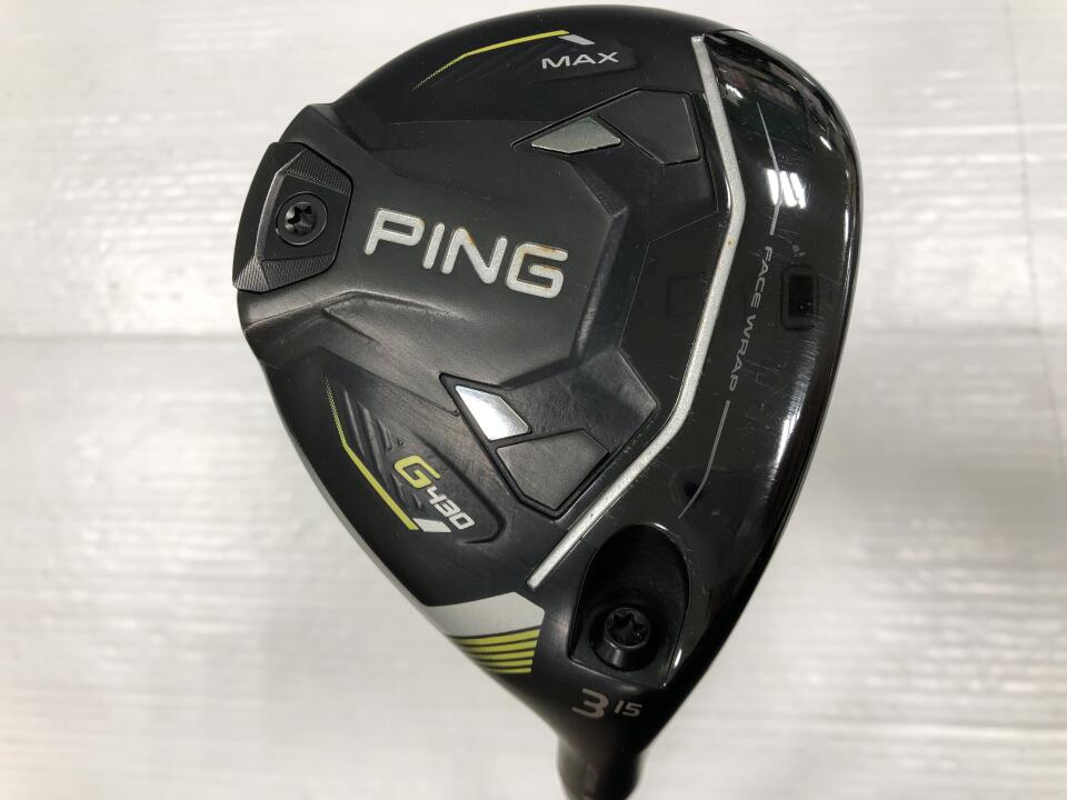 【中古】ピン G430 MAX フェアウェイウッド 3W 15° Sフレックス 42.75インチ TOUR 2.0BLACK 65 リシャフト品 Dランク 右利き用 PING ゴルフクラブ G430マックス ゴルフドゥ ゴルフ用品 GOLF DO 中古ゴルフク